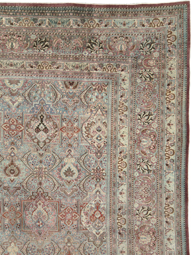 Antique Persian Mashad Large Carpet, No.27627 - Gsblank
