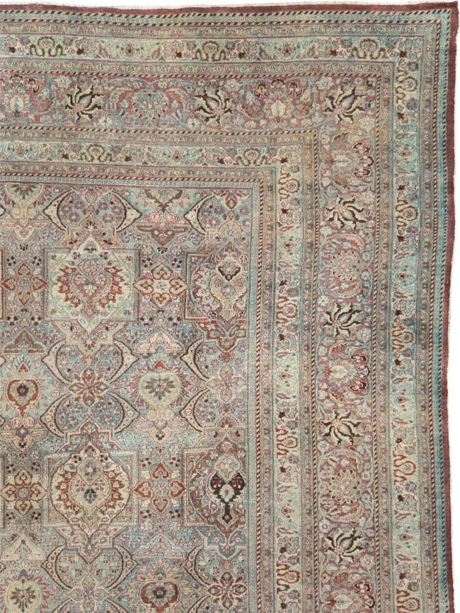 Antique Persian Mashad Large Carpet, No.27627 - Gsblank
