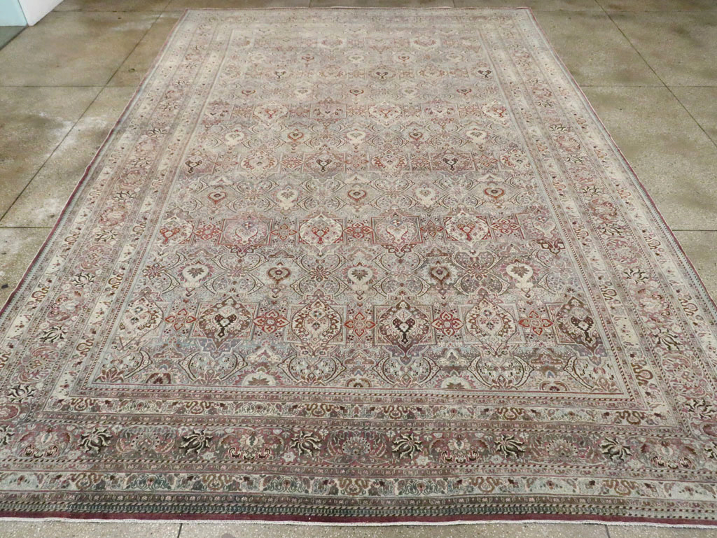 Antique Persian Mashad Large Carpet, No.27627 - Gsblank