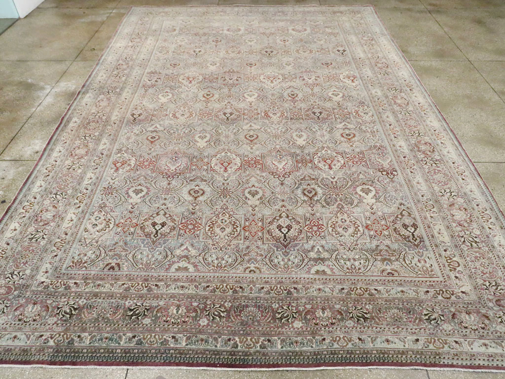 Antique Persian Mashad Carpet, No.27627 - Gsblank