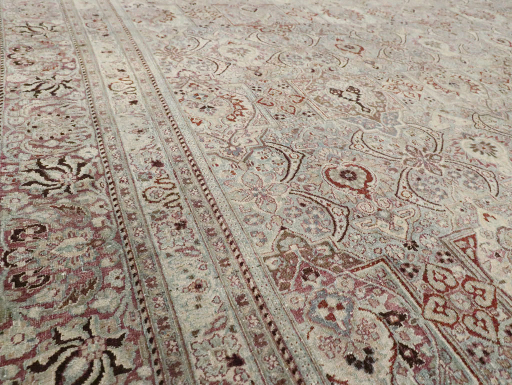 Antique Persian Mashad Carpet, No.27627 - Gsblank