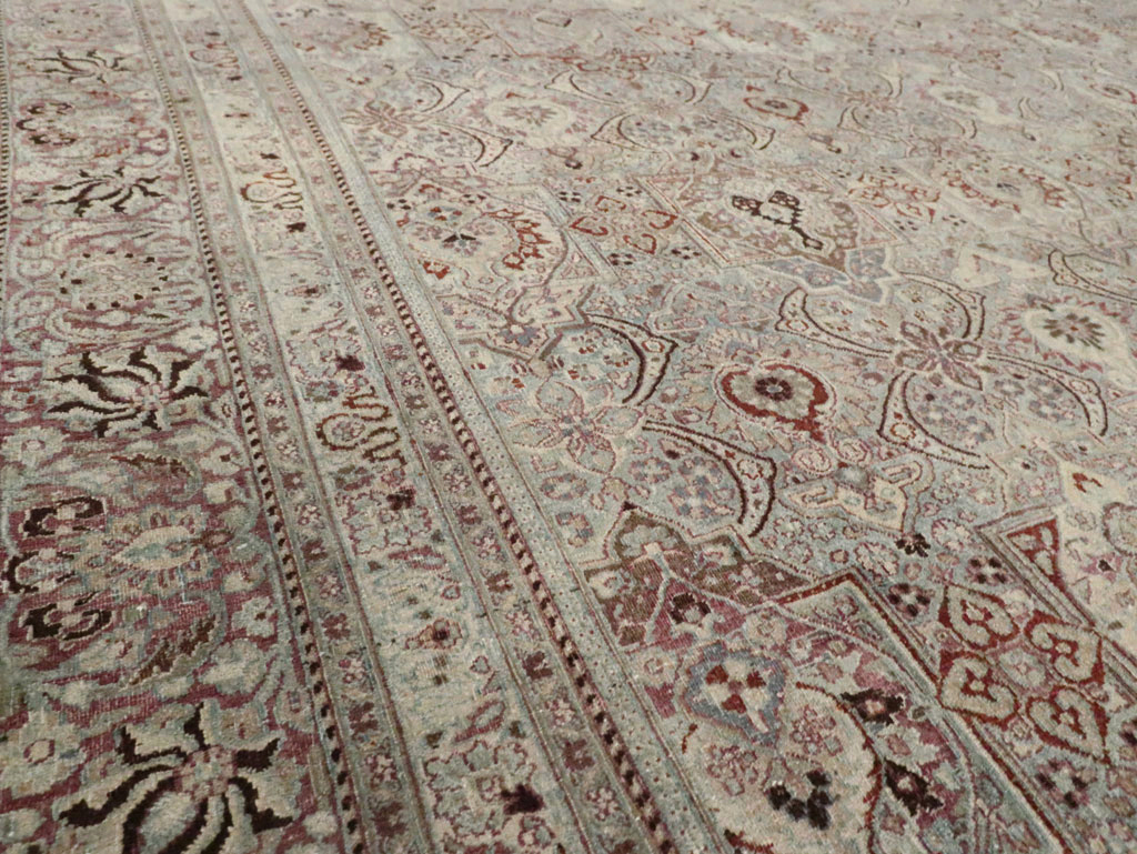 Antique Persian Mashad Large Carpet, No.27627 - Gsblank