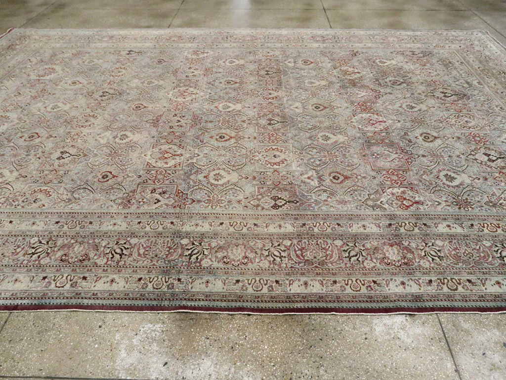 Antique Persian Mashad Large Carpet, No.27627 - Gsblank