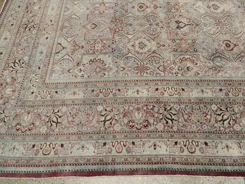 Antique Persian Mashad Large Carpet, No.27627 - Gsblank