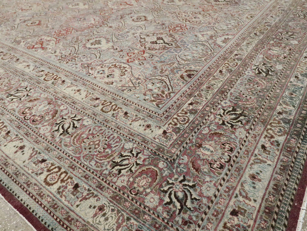 Antique Persian Mashad Large Carpet, No.27627 - Gsblank