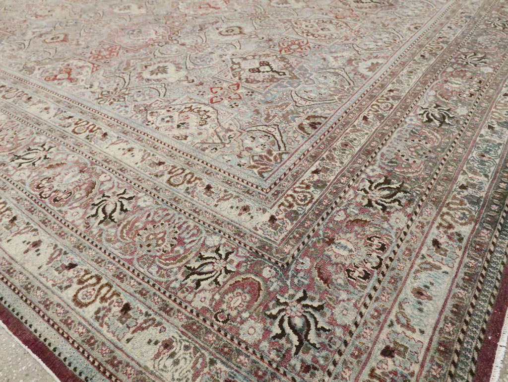 Antique Persian Mashad Carpet, No.27627 - Gsblank