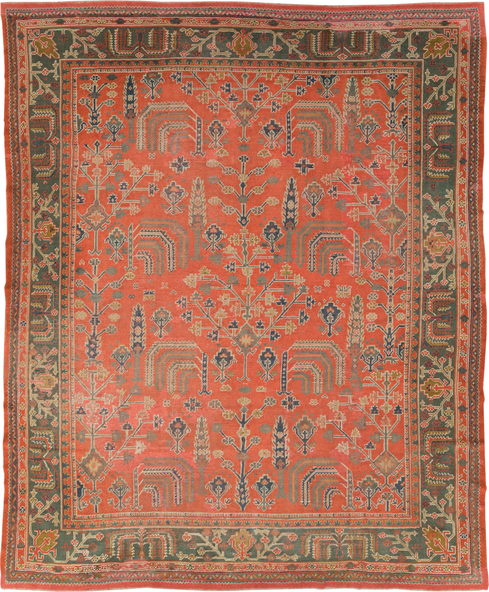 Antique Turkish Oushak Room Size Carpet, No.27634 - Gsblank