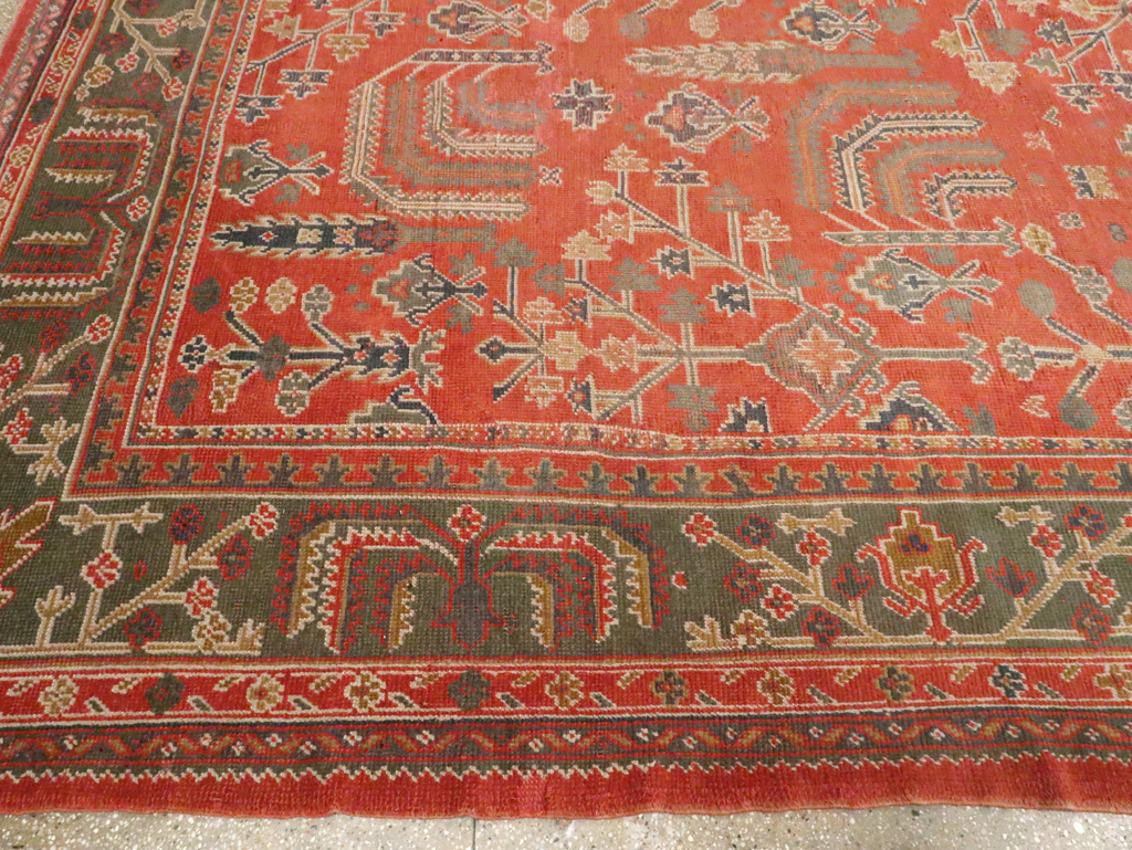 Antique Turkish Oushak Room Size Carpet, No.27634 - Gsblank