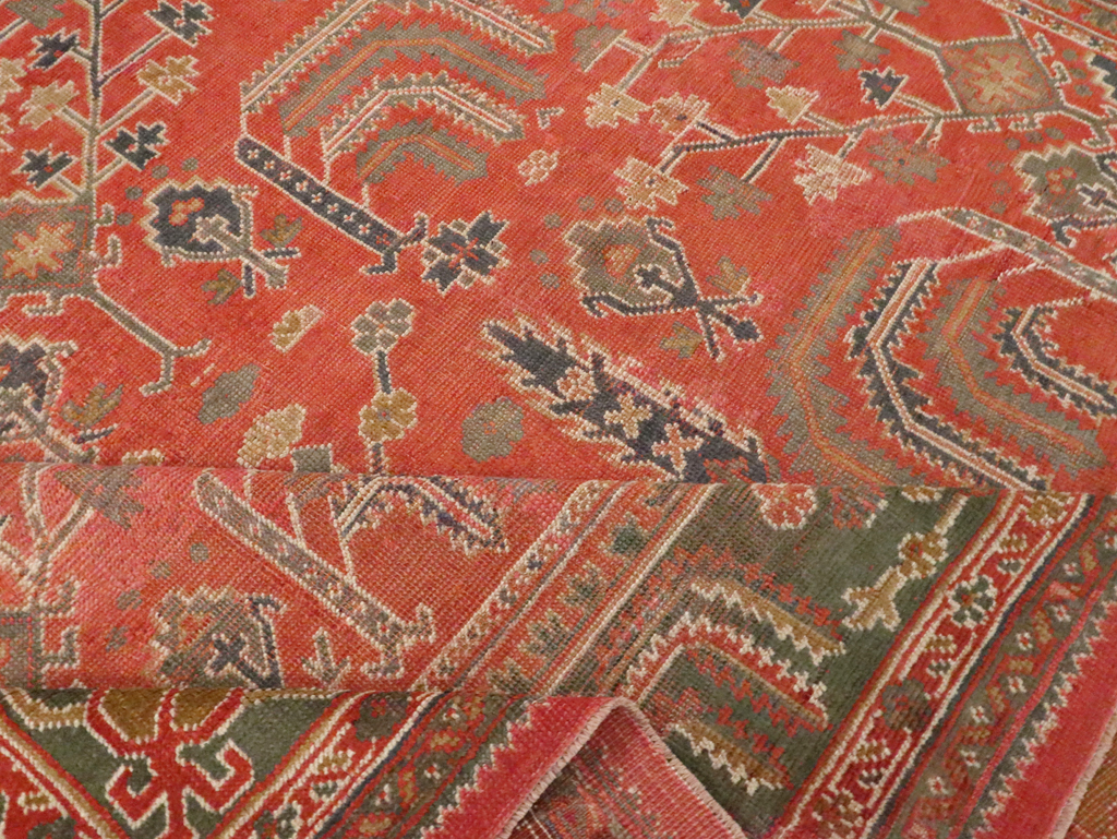 Antique Turkish Oushak Room Size Carpet, No.27634 - Gsblank