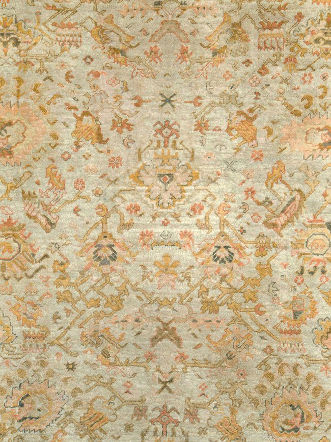 Antique Turkish Oushak Carpet, No.27644 - Gsblank