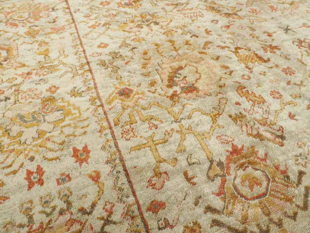 Antique Turkish Oushak Carpet, No.27644 - Gsblank