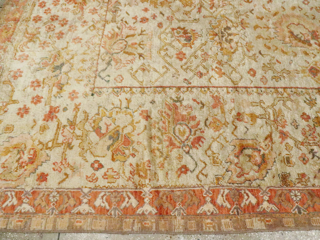 Antique Turkish Oushak Carpet, No.27644 - Gsblank