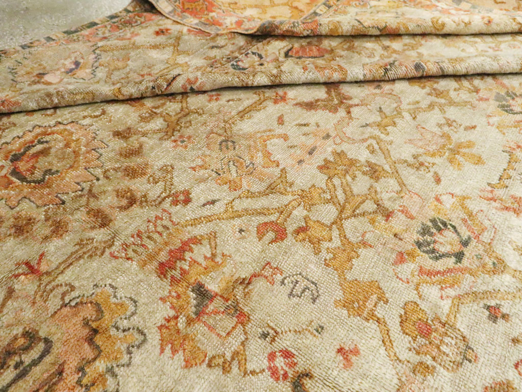 Antique Turkish Oushak Carpet, No.27644 - Gsblank