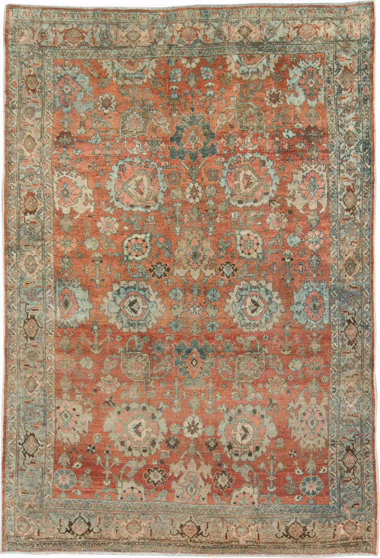 Antique Persian Bidjar Accent Rug, No.27646 - Gsblank