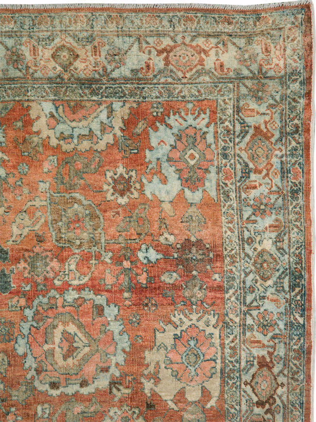 Antique Persian Bidjar Accent Rug, No.27646 - Gsblank