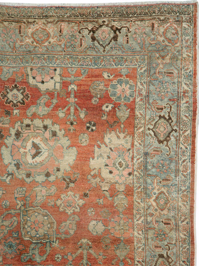 Antique Persian Bidjar Accent Rug, No.27646 - Gsblank