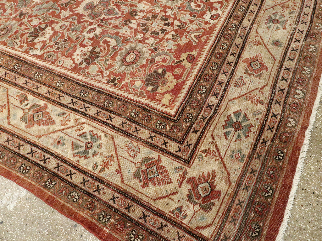 Antique Persian Mahal Carpet, No.27647 - Gsblank