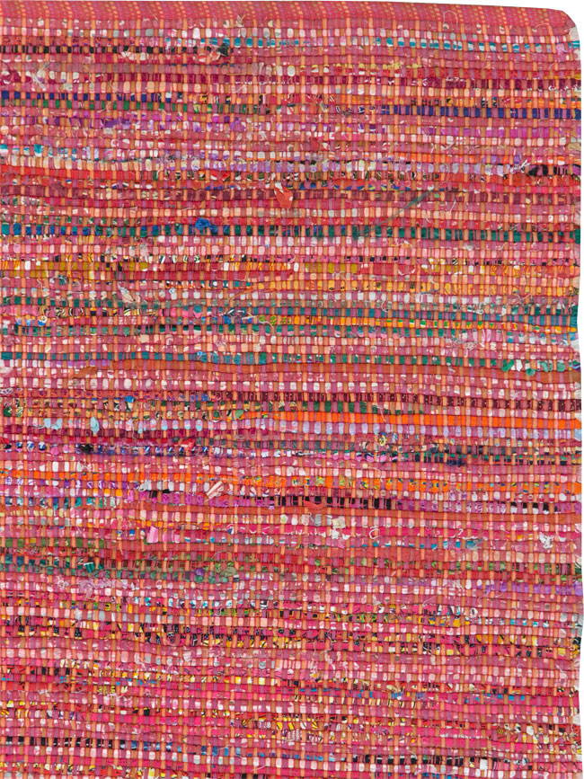 Vintage American Rag Rug, No.27654 - Gsblank