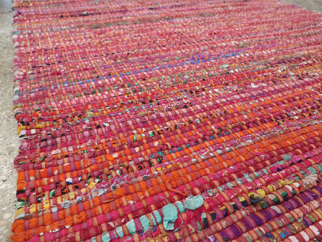 Vintage American Rag Rug, No.27654 - Gsblank