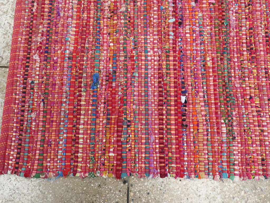 Vintage American Rag Rug, No.27654 - Gsblank