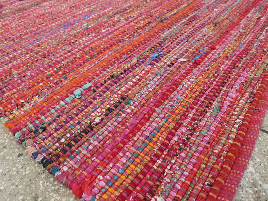 Vintage American Rag Rug, No.27654 - Gsblank
