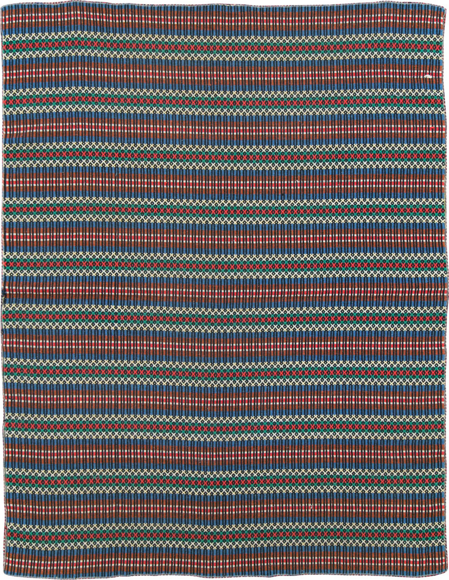 Vintage European Flatweave, No.27655 - Gsblank