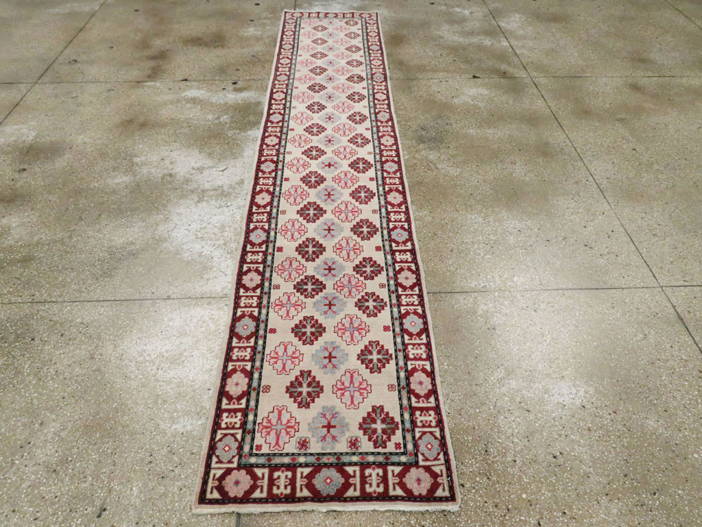 Vintage East Turkestan Khotan Runner (Pair: 1 of 2), No.27663 - Gsblank