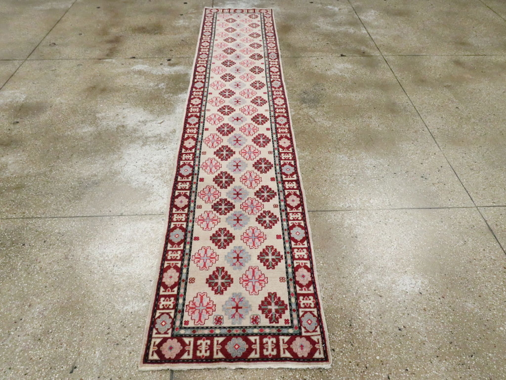 Vintage East Turkestan Khotan Runner (Pair: 1 of 2), No.27663 - Gsblank