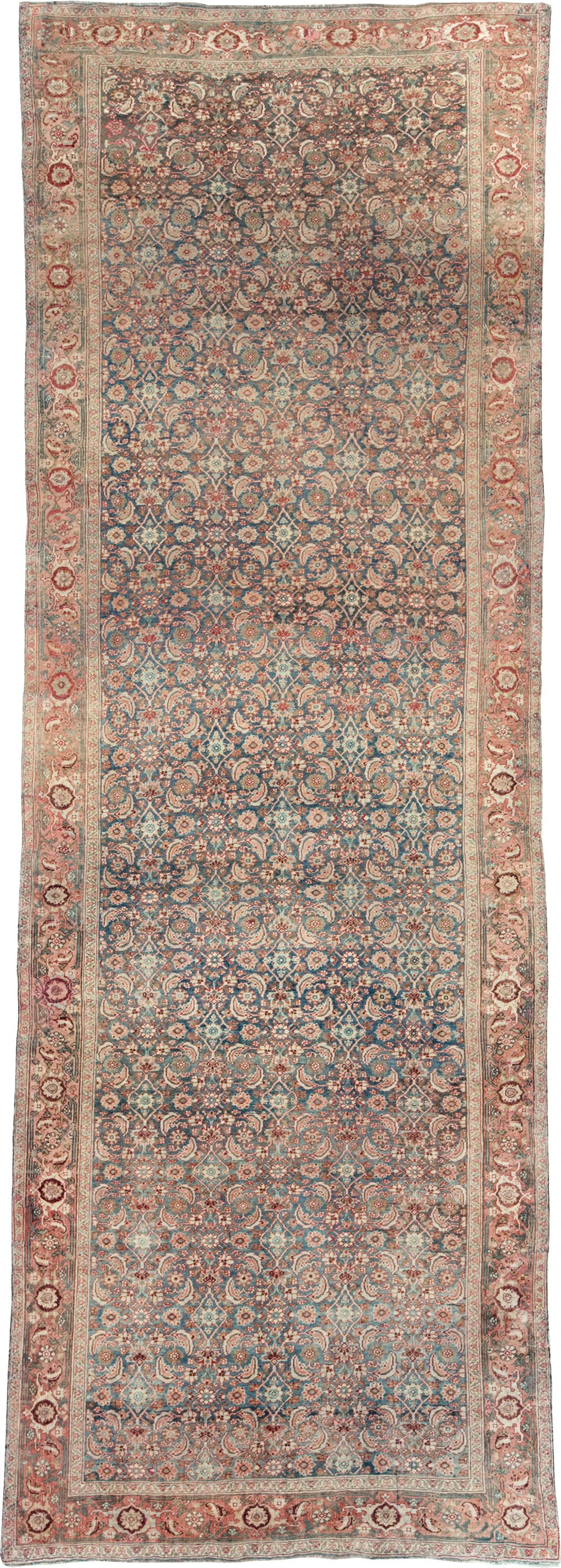 Antique Persian Bidjar Wide Gallery Runner, No.27665 - Gsblank