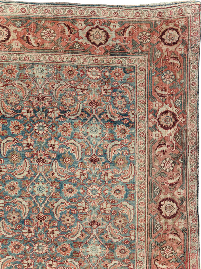 Antique Persian Bidjar Wide Gallery Runner, No.27665 - Gsblank