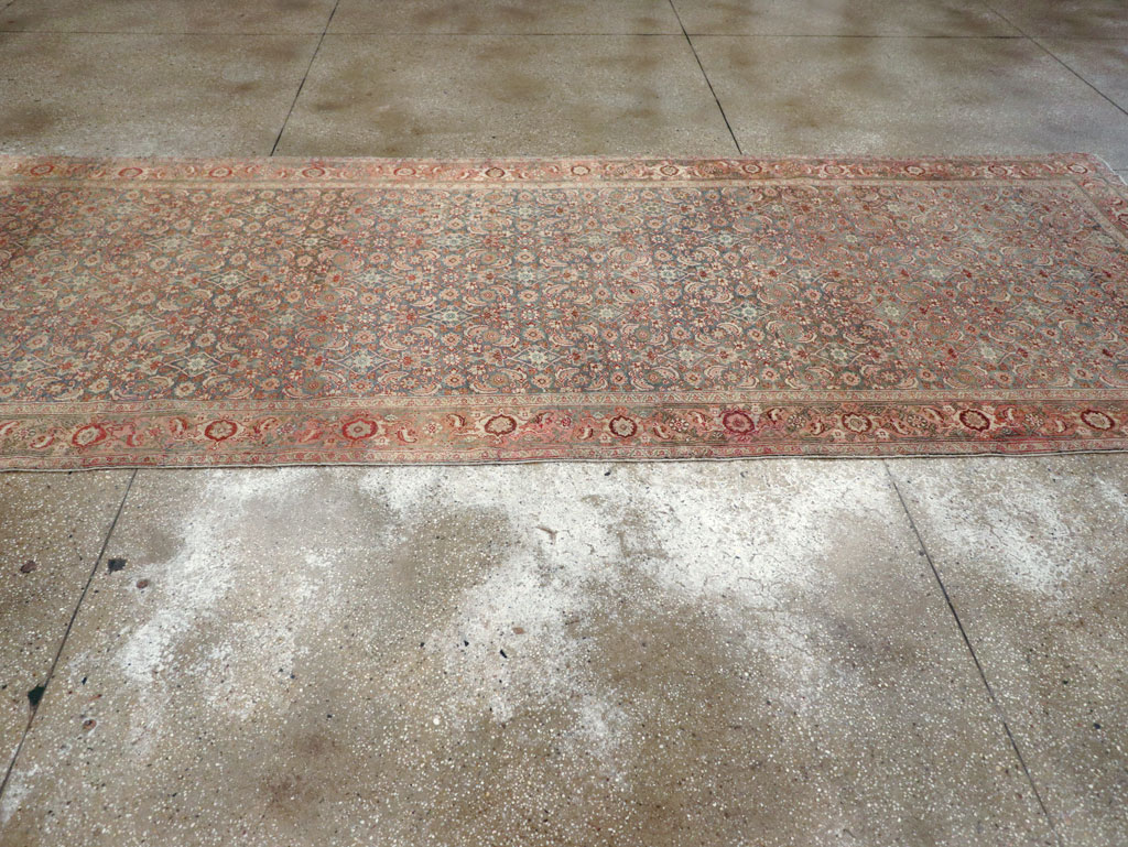 Antique Persian Bidjar Wide Gallery Runner, No.27665 - Gsblank