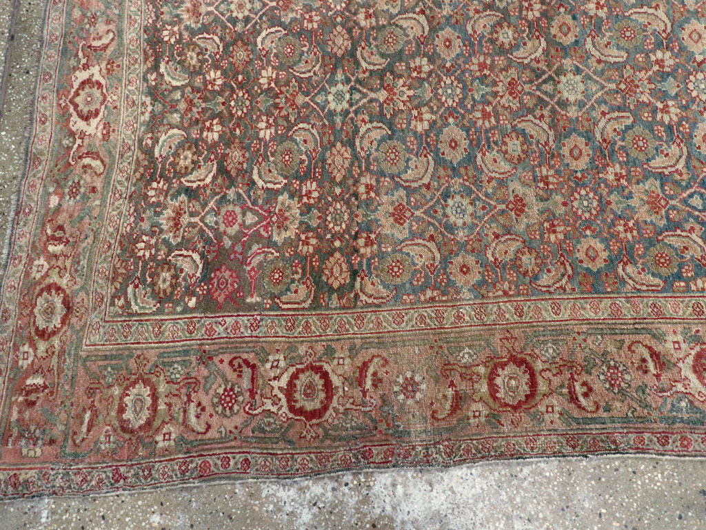 Antique Persian Bidjar Wide Gallery Runner, No.27665 - Gsblank