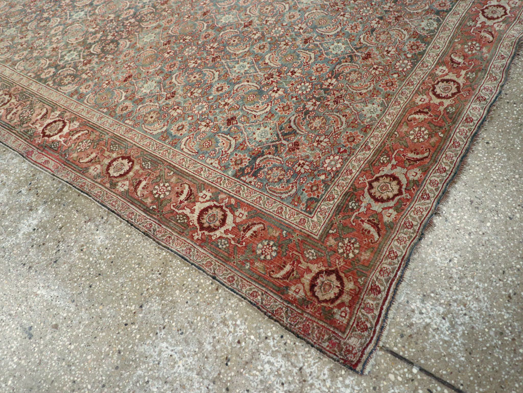 Antique Persian Bidjar Wide Gallery Runner, No.27665 - Gsblank