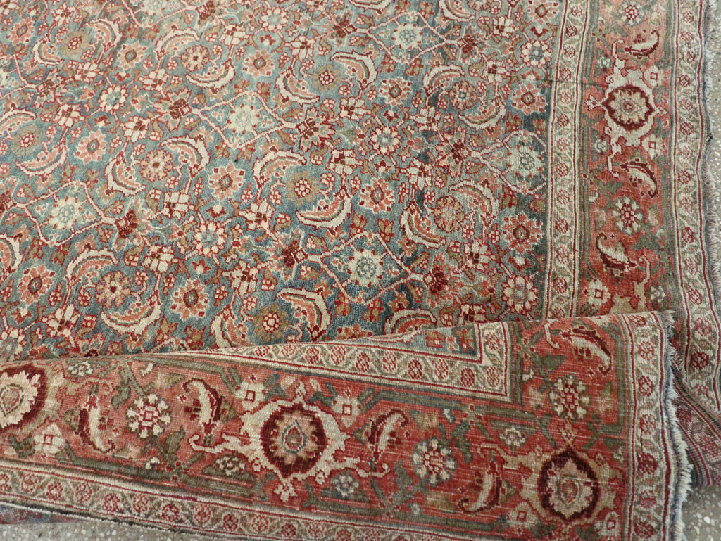 Antique Persian Bidjar Wide Gallery Runner, No.27665 - Gsblank