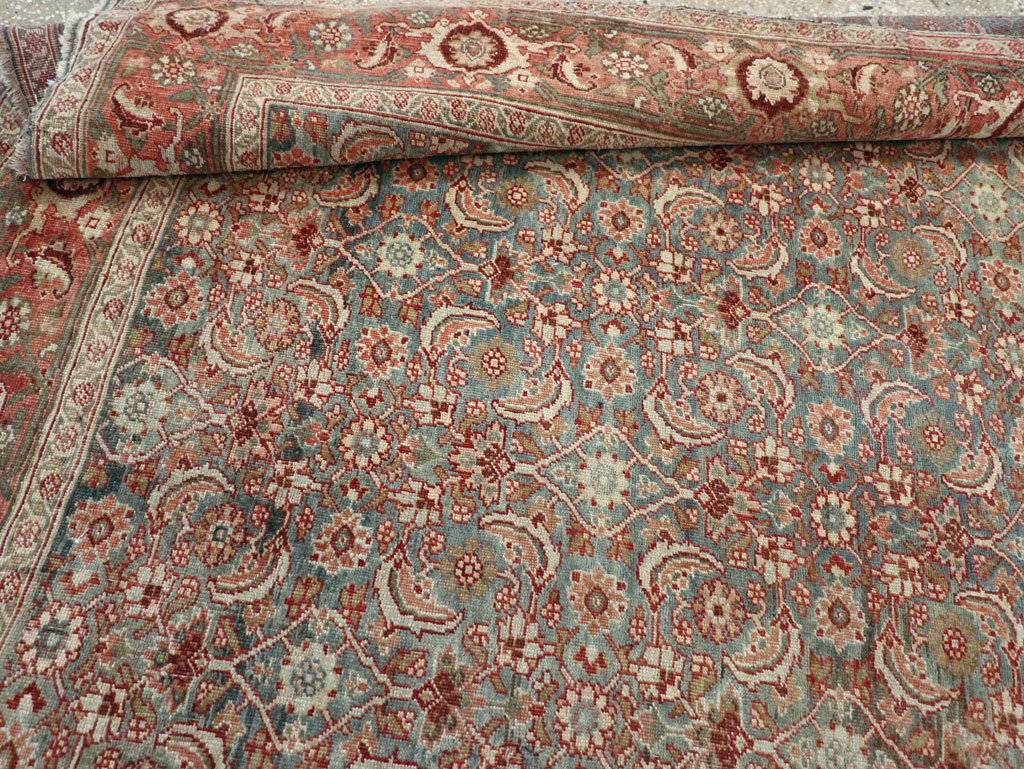 Antique Persian Bidjar Wide Gallery Runner, No.27665 - Gsblank