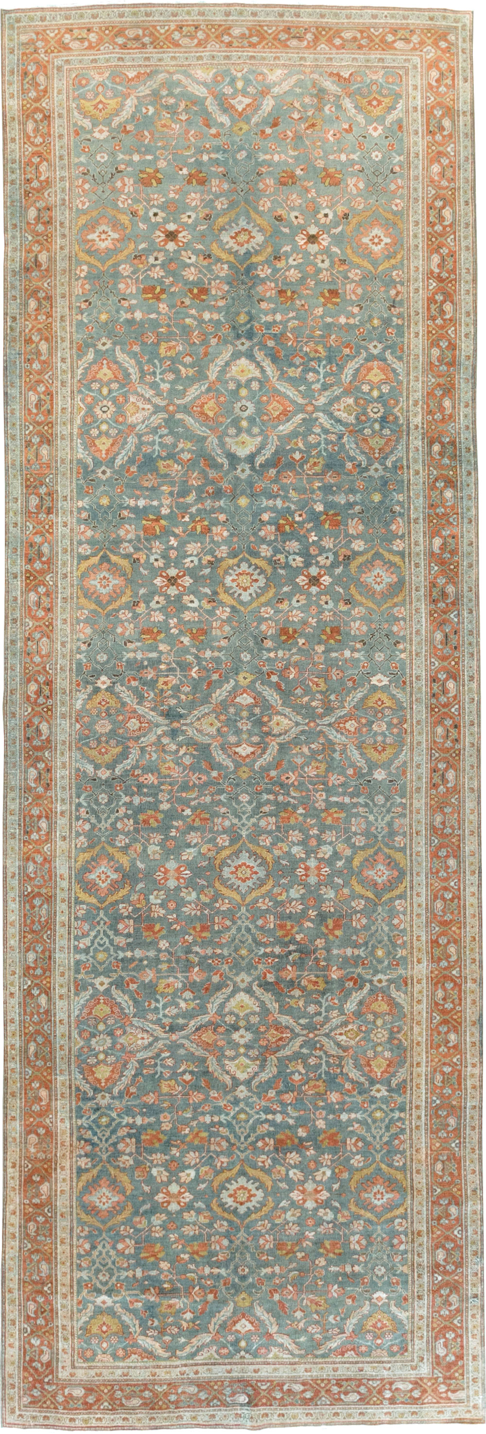 Antique Persian Sarouk Large Gallery Carpet, No.27670 - Gsblank