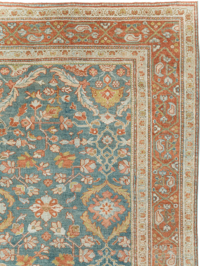Antique Persian Sarouk Large Gallery Carpet, No.27670 - Gsblank
