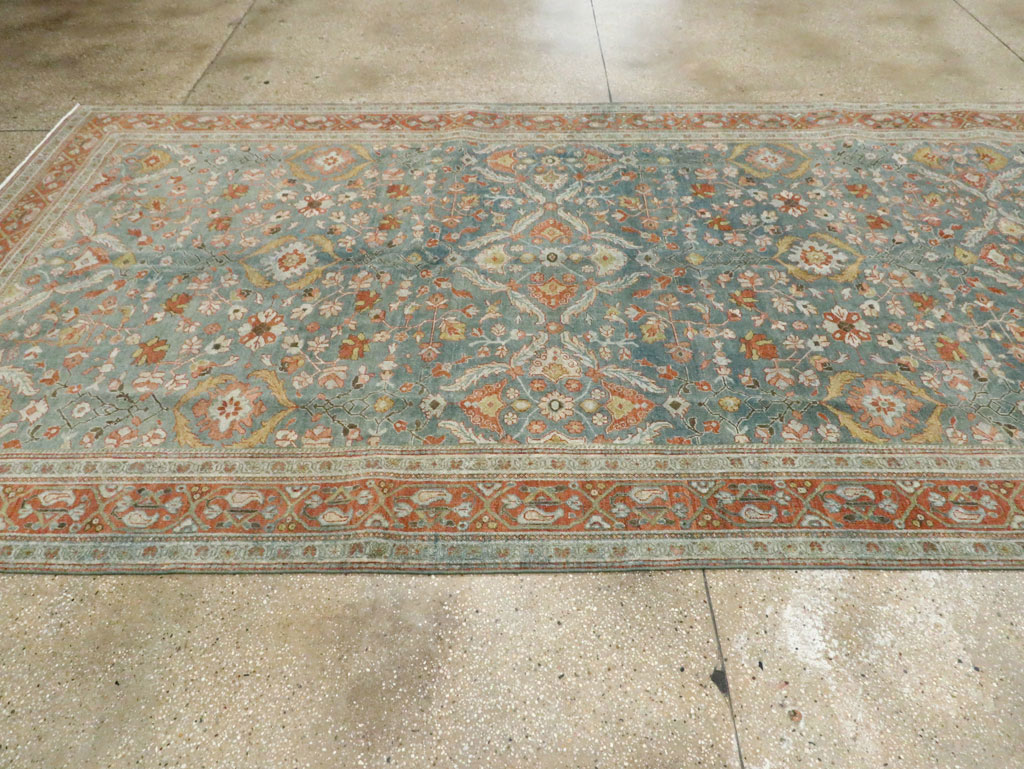Antique Persian Sarouk Large Gallery Carpet, No.27670 - Gsblank