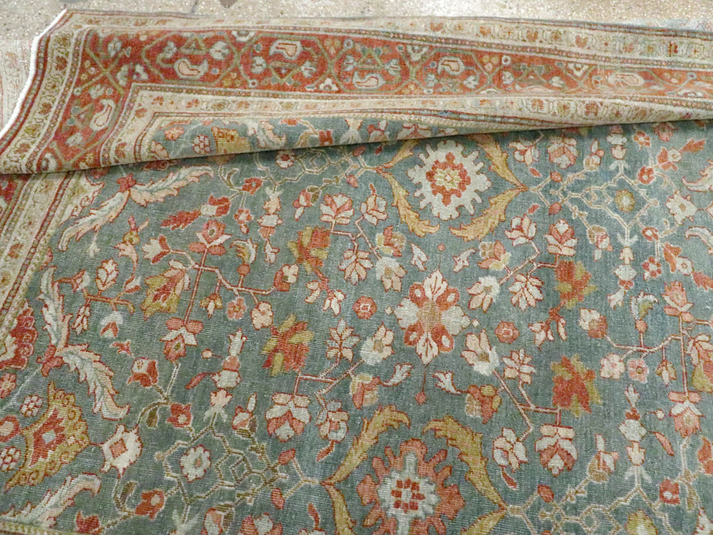 Antique Persian Sarouk Large Gallery Carpet, No.27670 - Gsblank
