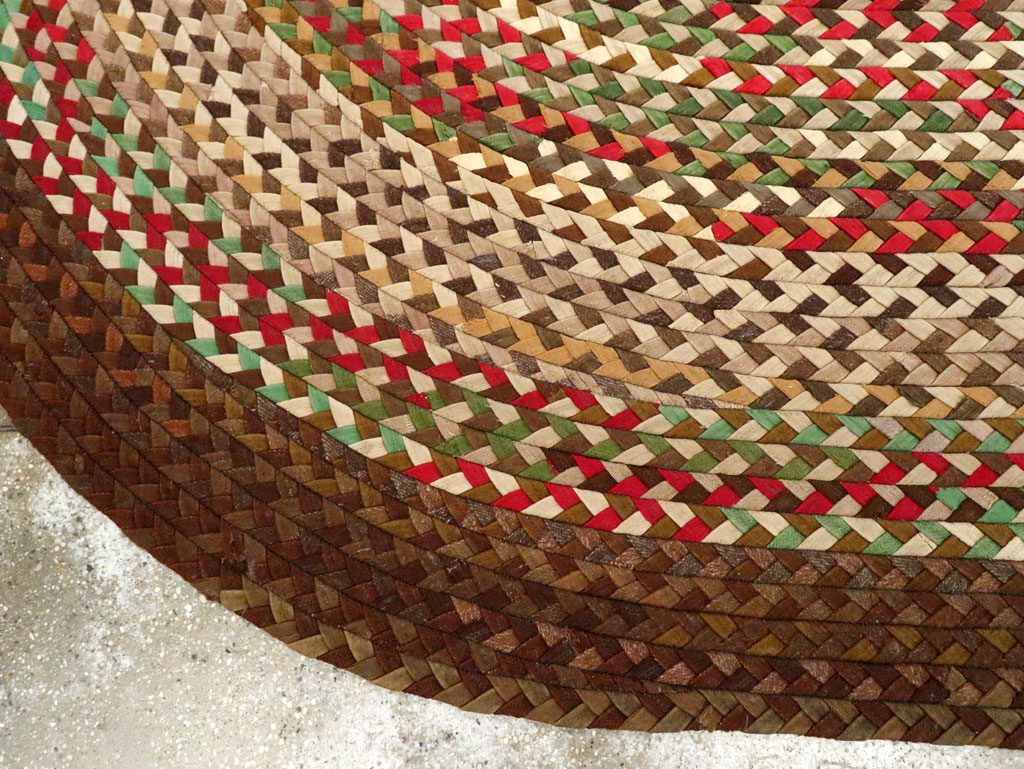 Vintage American Braid Rug, No.27671 - Gsblank