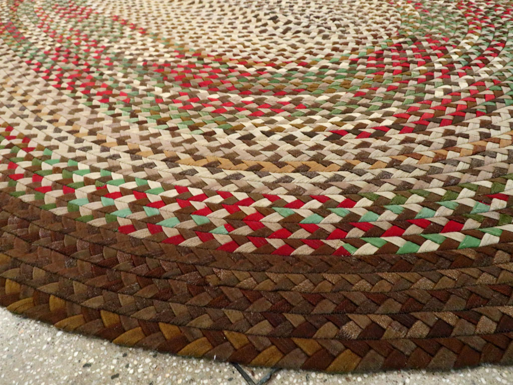 Vintage American Braid Rug, No.27671 - Gsblank