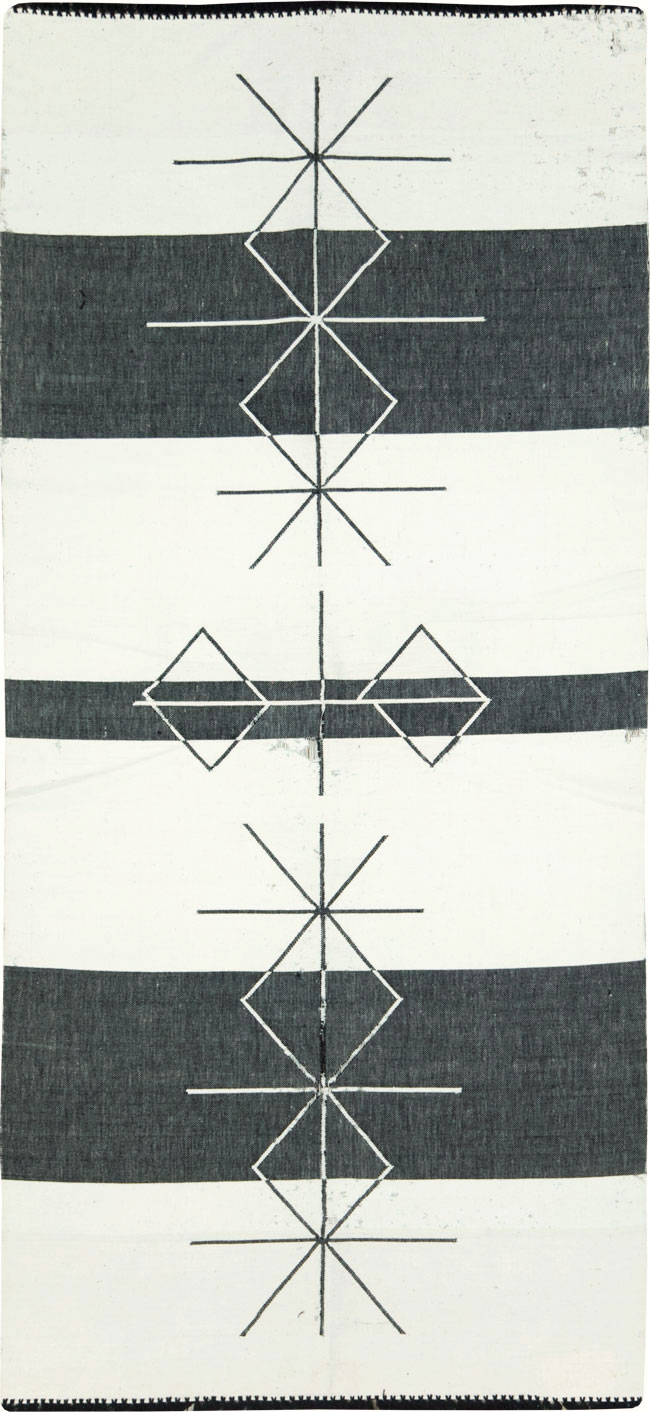 Vintage Ecuadorian Textile Flatweave, No.27672 - Gsblank