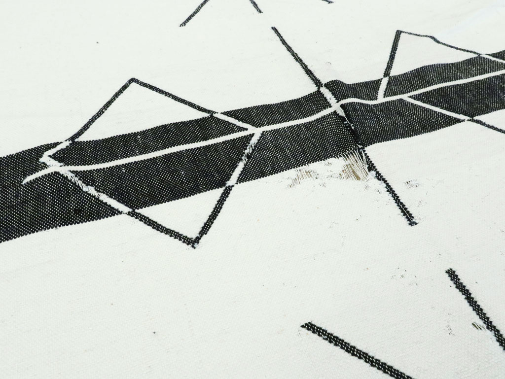 Vintage Ecuadorian Textile Flatweave, No.27672 - Gsblank