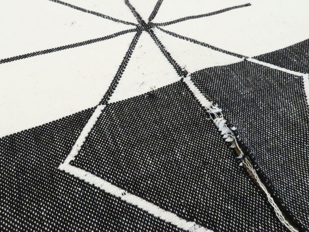 Vintage Ecuadorian Textile Flatweave, No.27672 - Gsblank