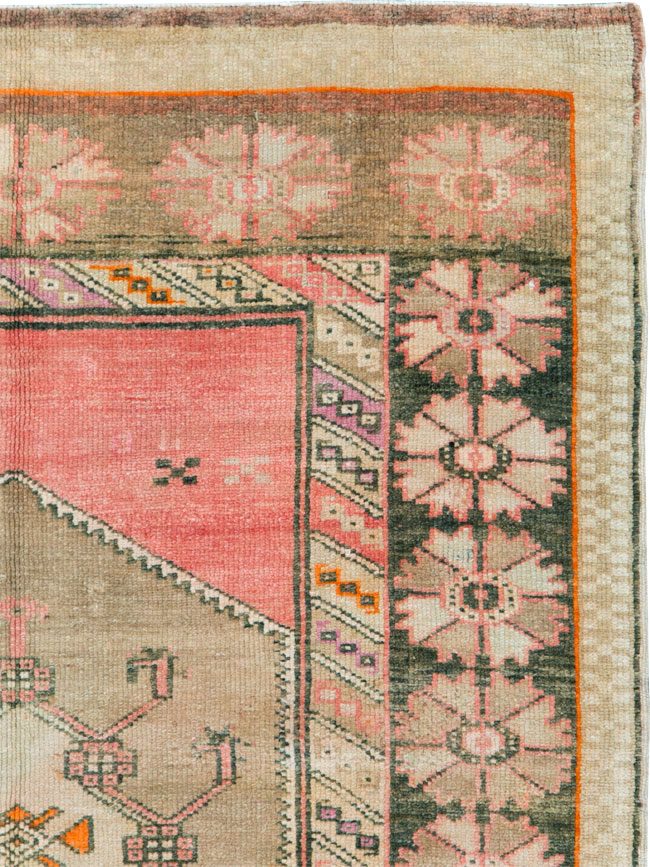 Vintage Turkish Anatolian Wide Gallery Runner, No.27682 - Gsblank