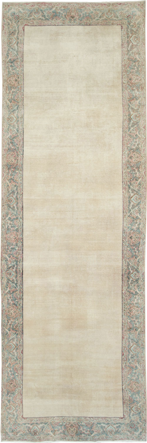 Antique Persian Lavar Kerman Gallery Carpet, No.27684 - Gsblank