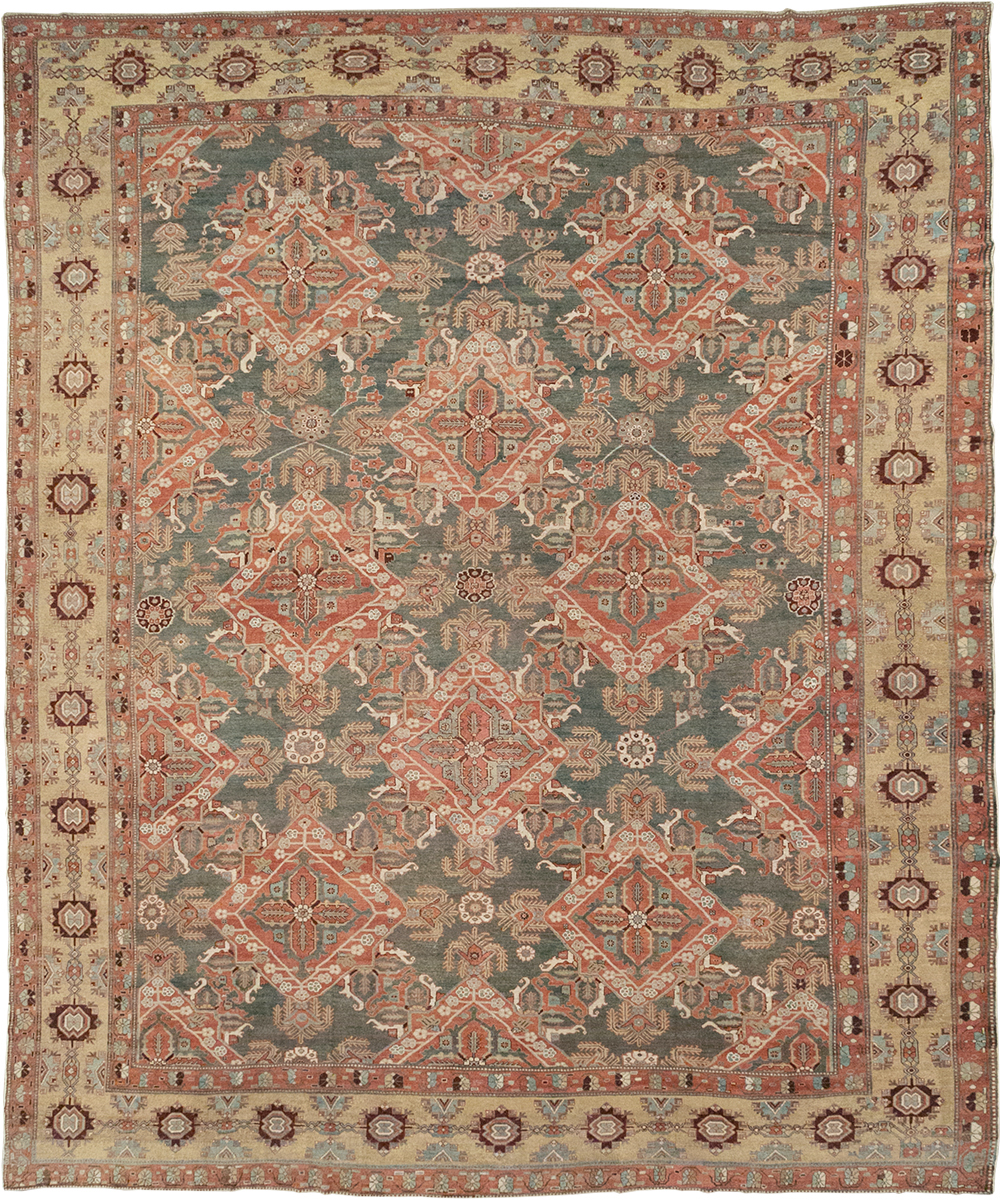 Antique Persian Bakhtiari Large Carpet, No.27692 - Gsblank