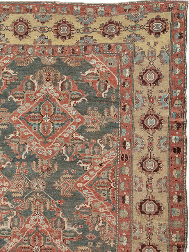 Antique Persian Bakhtiari Large Carpet, No.27692 - Gsblank