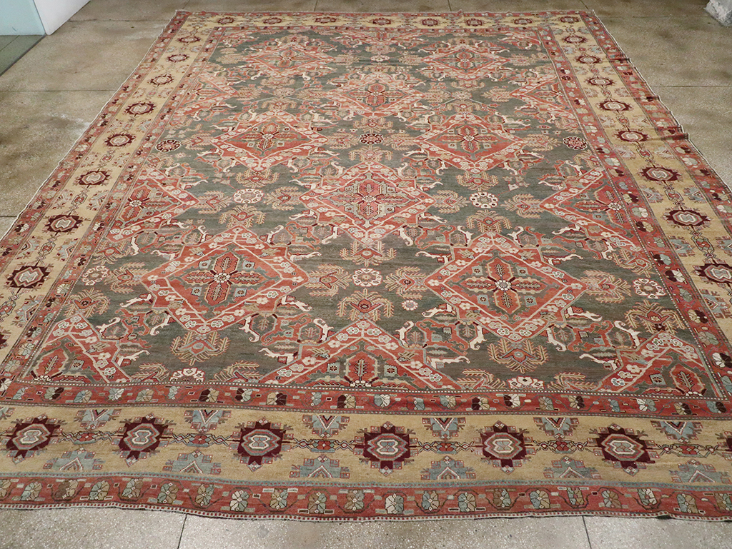 Antique Persian Bakhtiari Large Carpet, No.27692 - Gsblank
