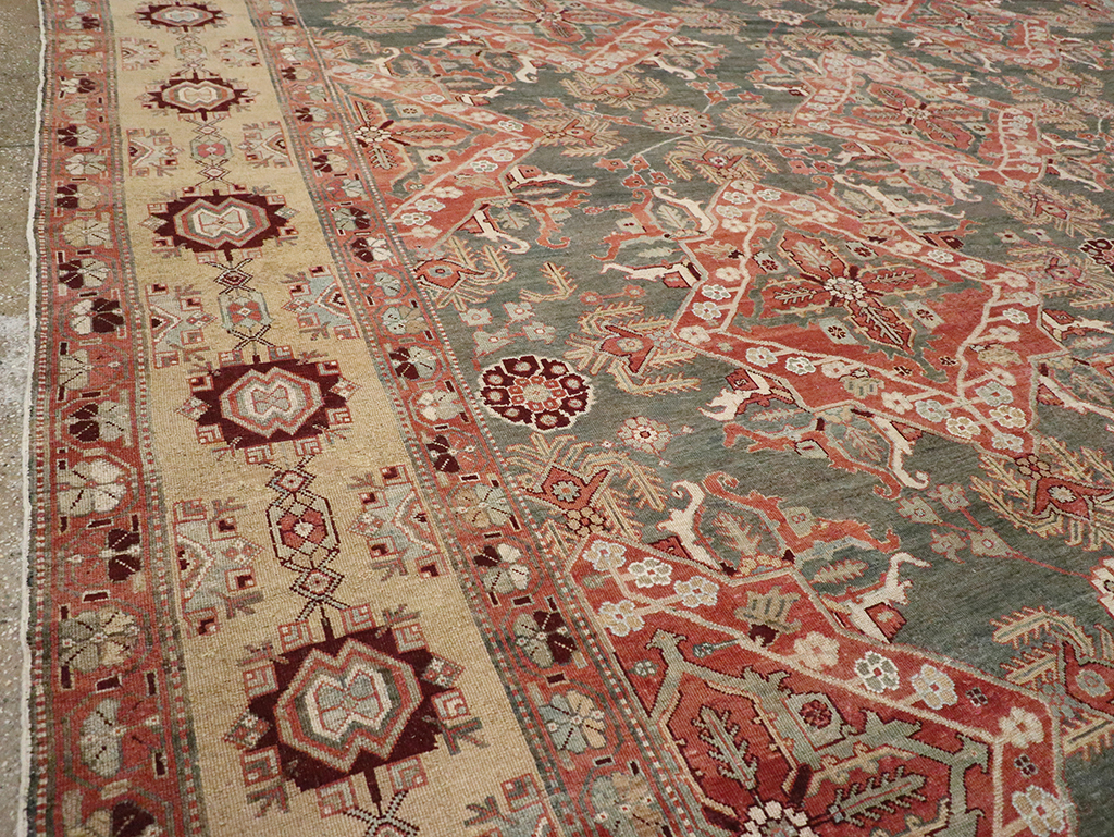 Antique Persian Bakhtiari Large Carpet, No.27692 - Gsblank